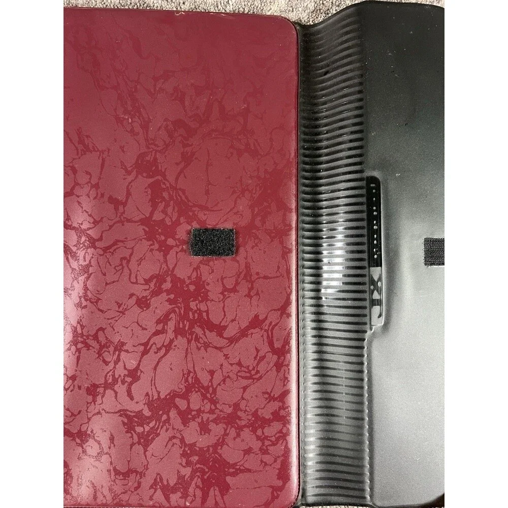 Vintage 1996 Mead Trapper Keeper XL Maroon Binder Notebook 90s w/Folder